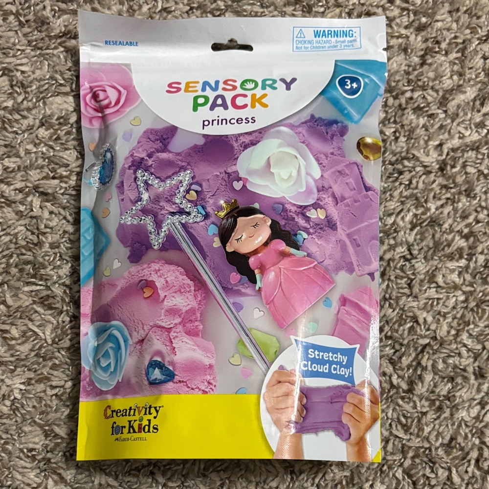 Sensory Pack Princess Stretchy Cloud Clay - Purple & Pink